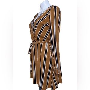 Gianni Bini striped wrap dress